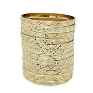 Gold Plated Bangles 4pc