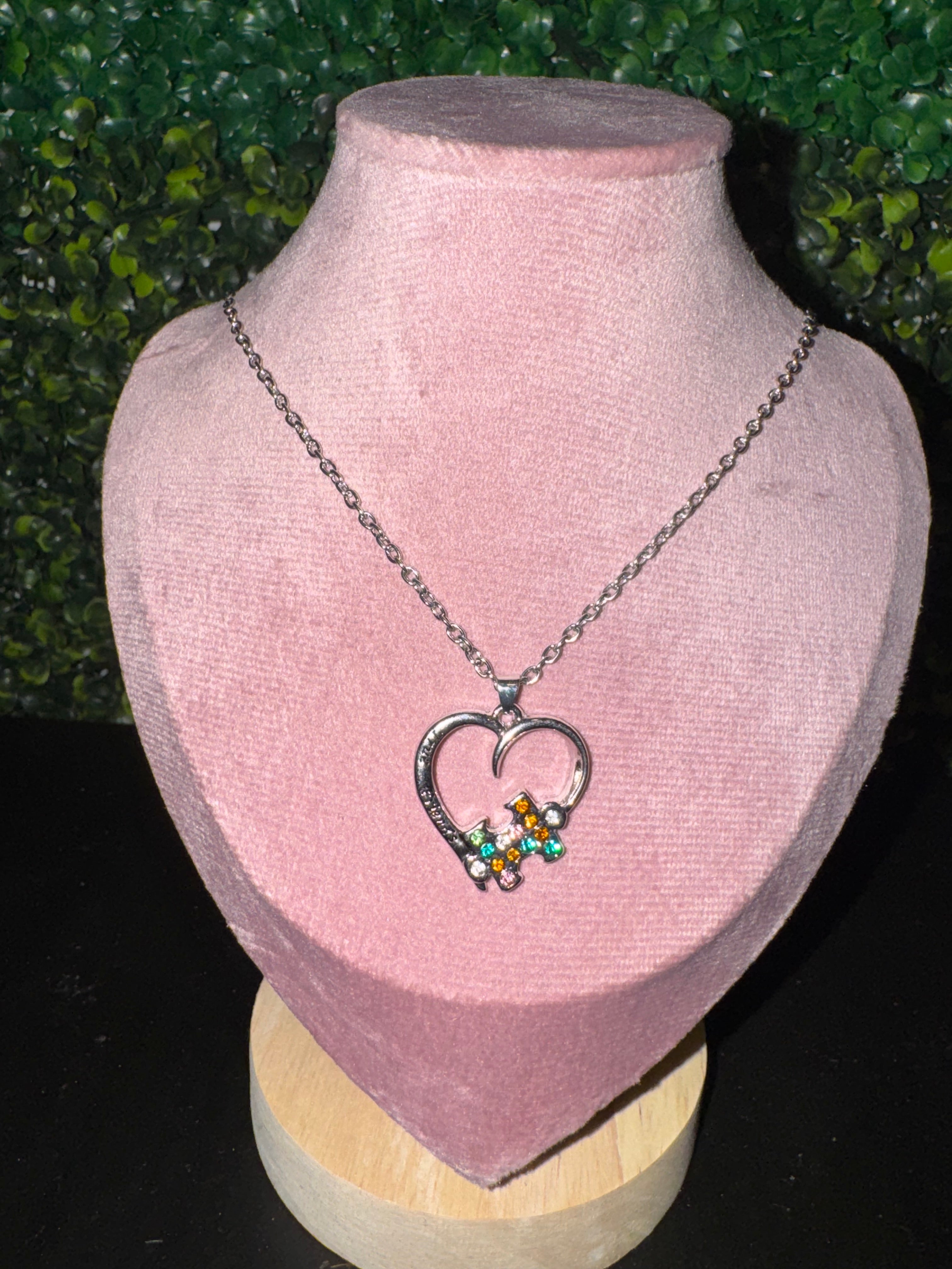 True Friends Autism Charm Necklace
