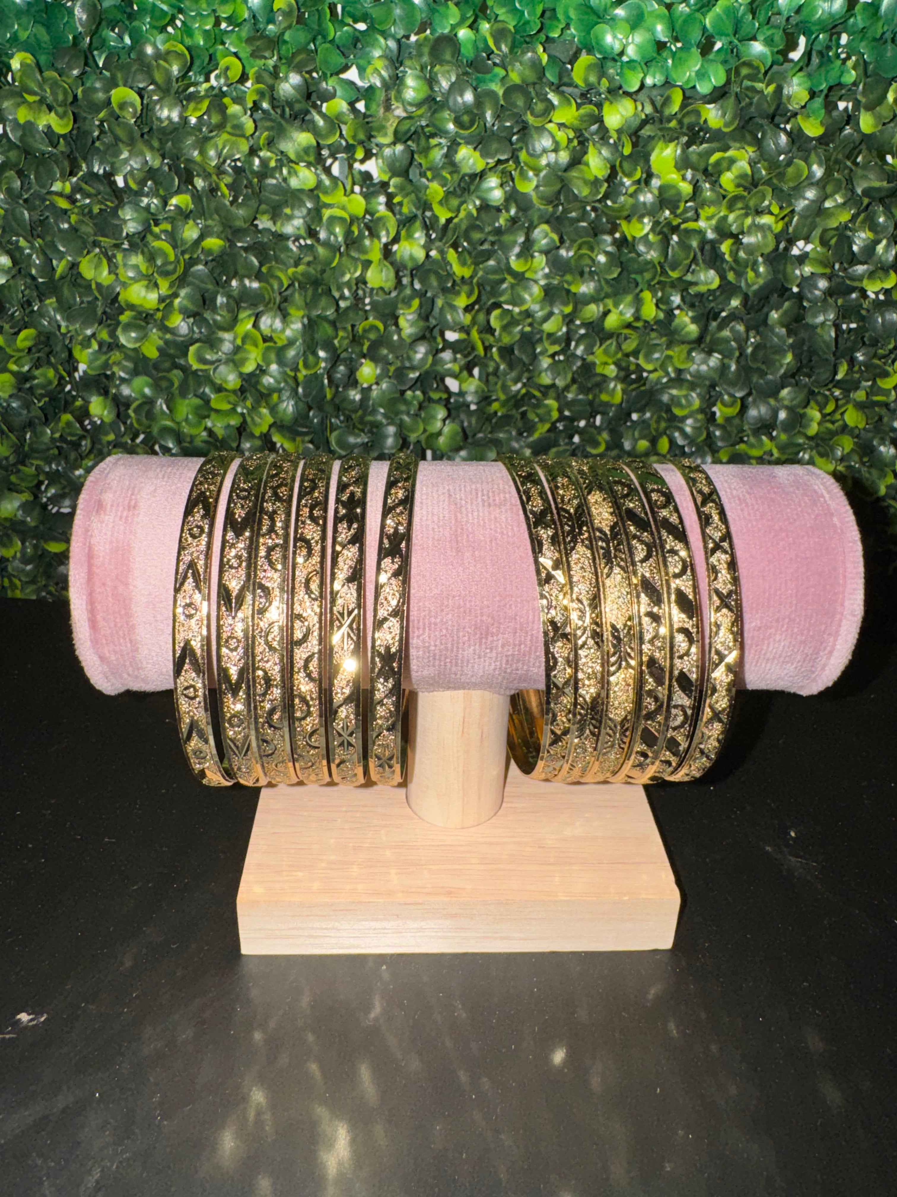 Gold Plated Bangles 4pc